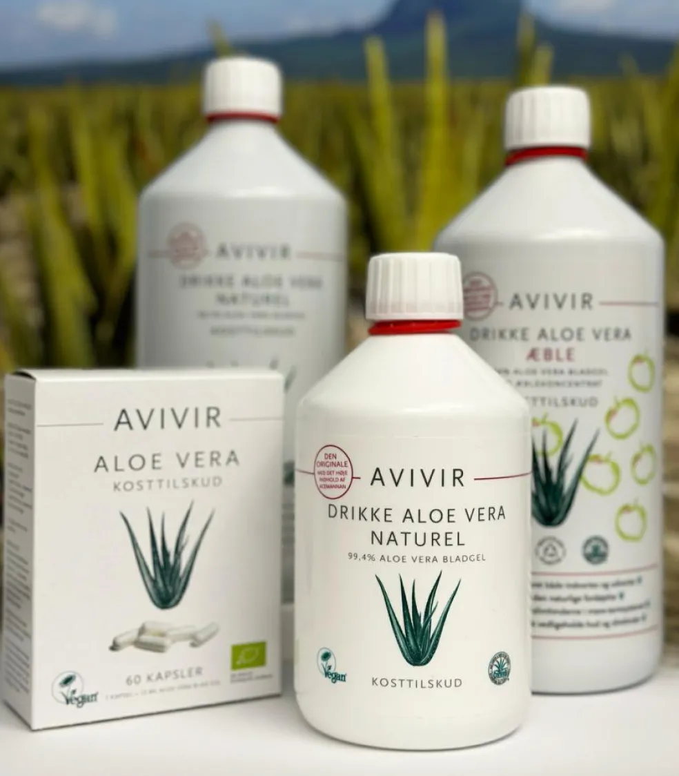 Aloe Vera Drikkeklar Æble