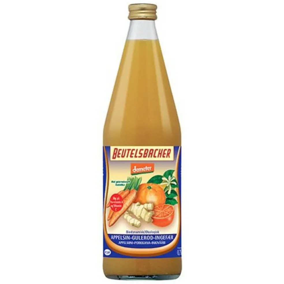 Appelsin-Gulerod-Ingefærsaft Ø