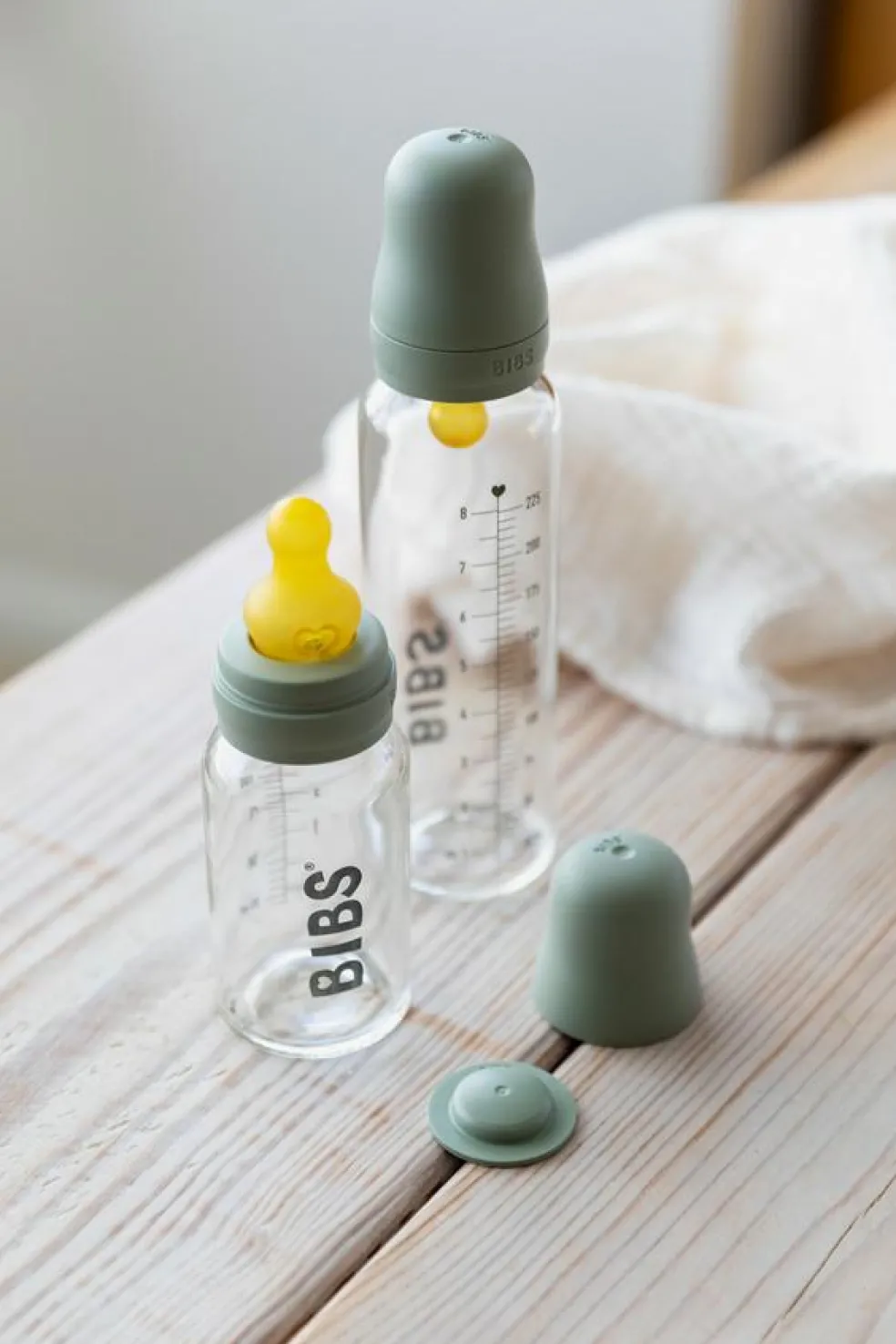 Baby Glass Bottle Complete Set Latex