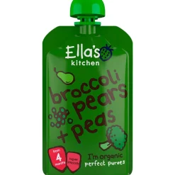 Babymos broccoli, pære & ærter (4 mdr) Ø