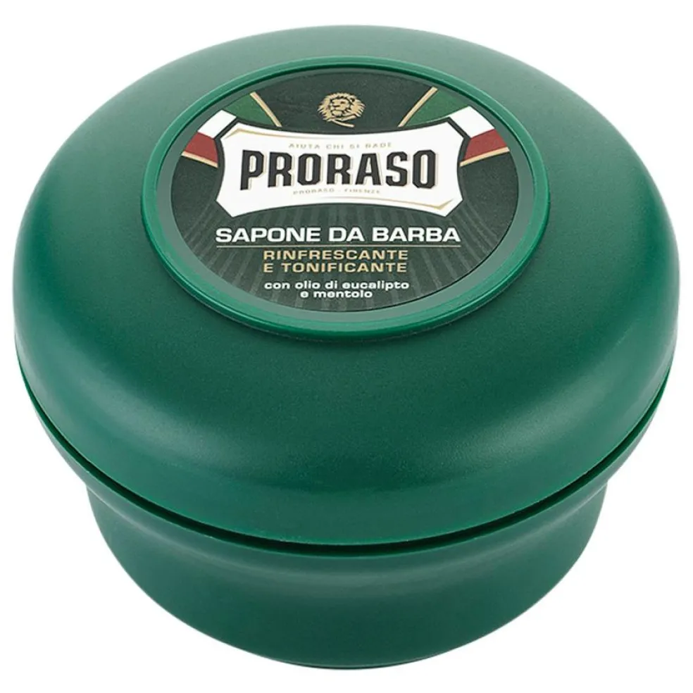 Barbersæbe i skål, Eucalyptus & Menthol, 1