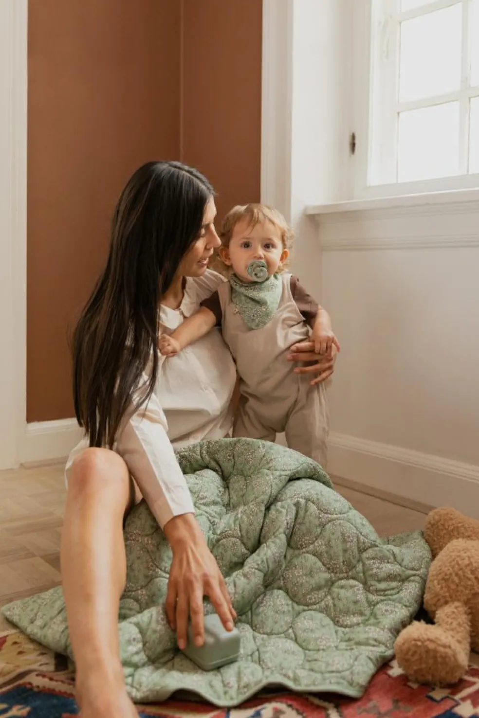 BIBS x Liberty Quilted Blanket Eloise