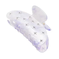 Claw Clip Lilac Stones