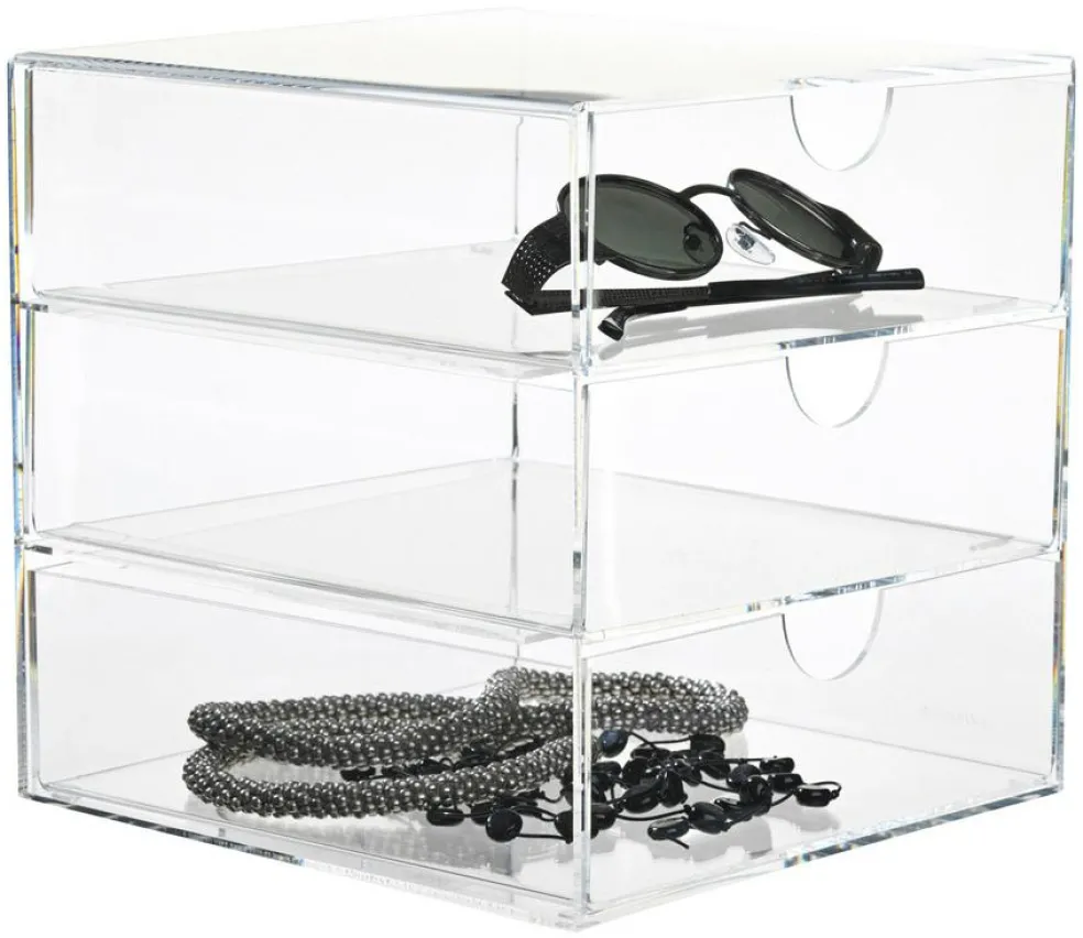 Clear 3-drawer 20