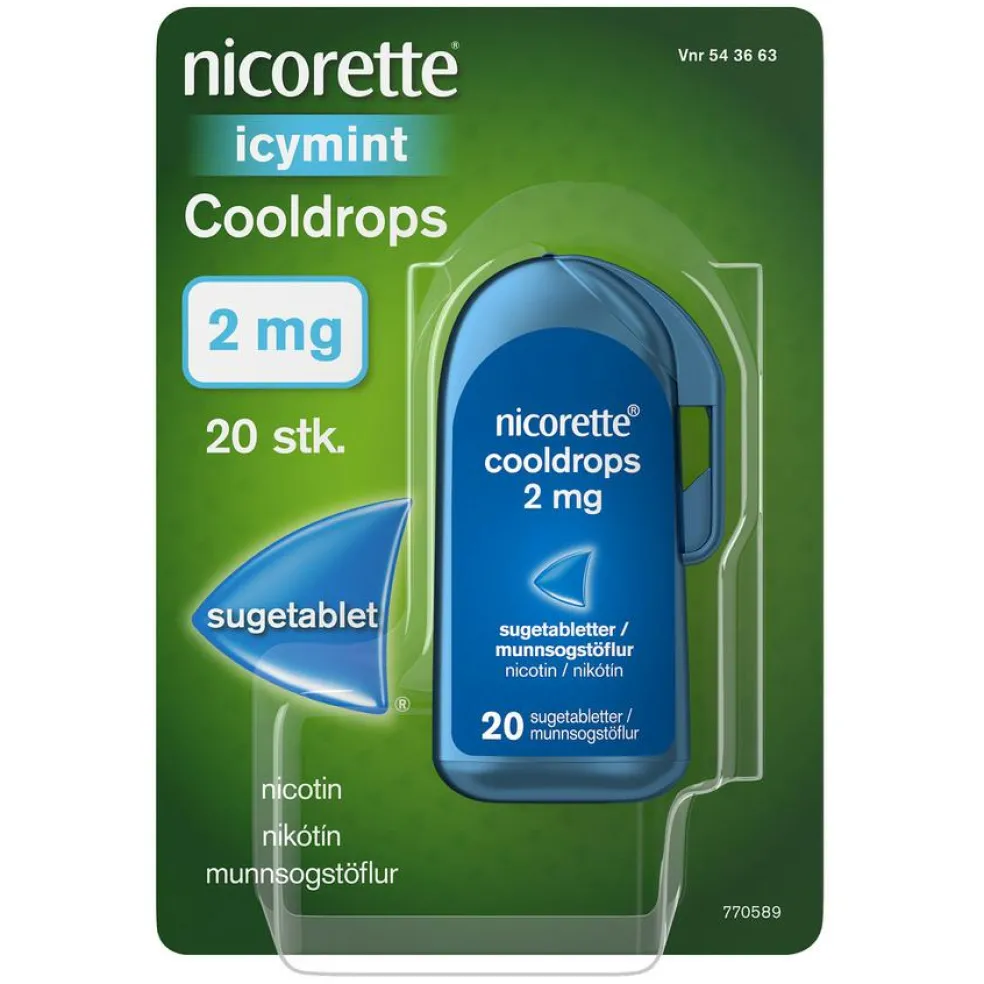 Cooldrops 2 mg sugetabletter