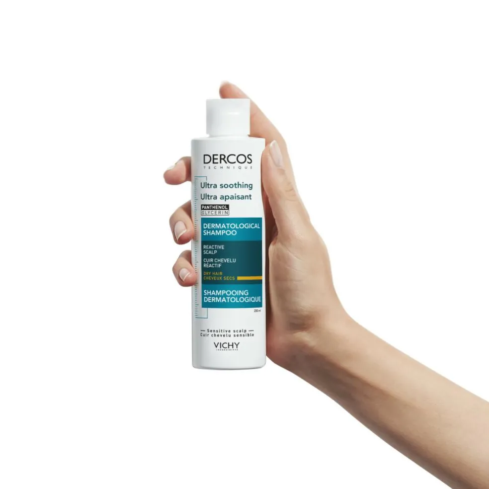 Dercos Ultra Soothing Shampoo (Blå) til Tørt Hår