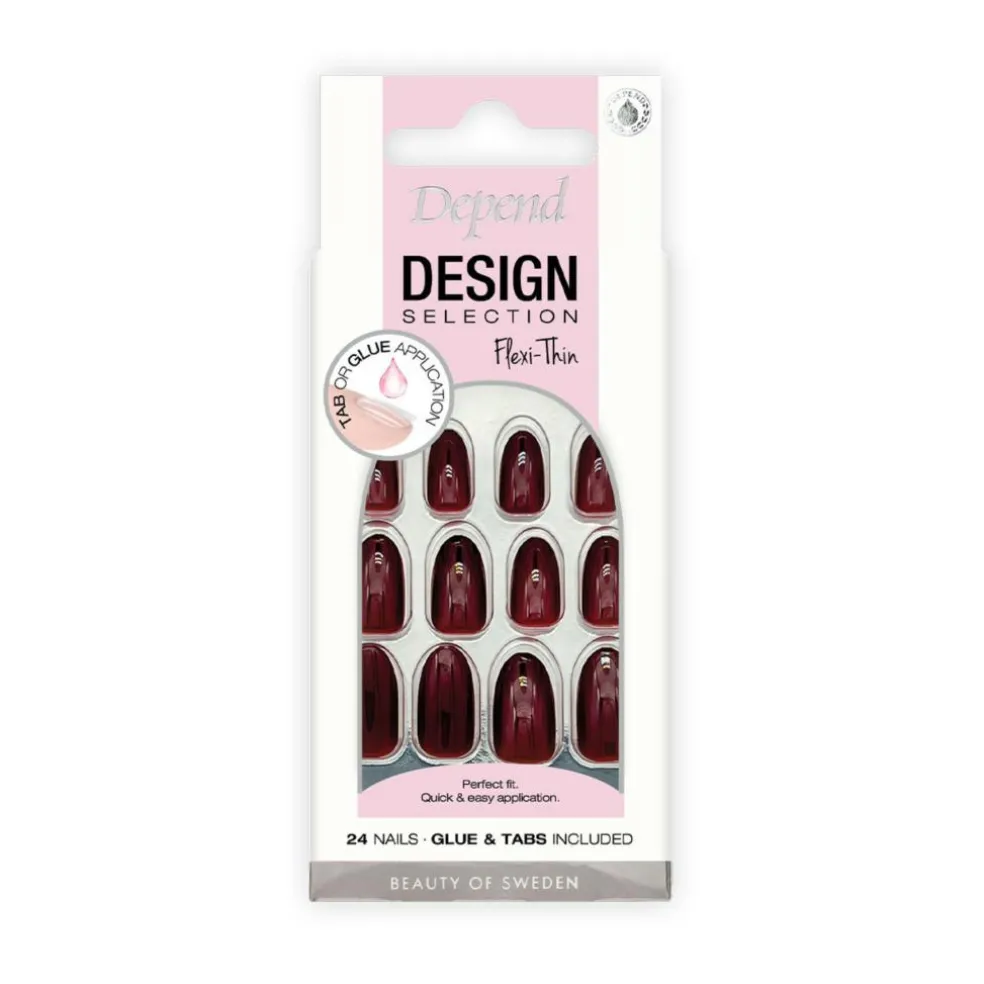 Design Selection Bordeaux Red Medium Oval