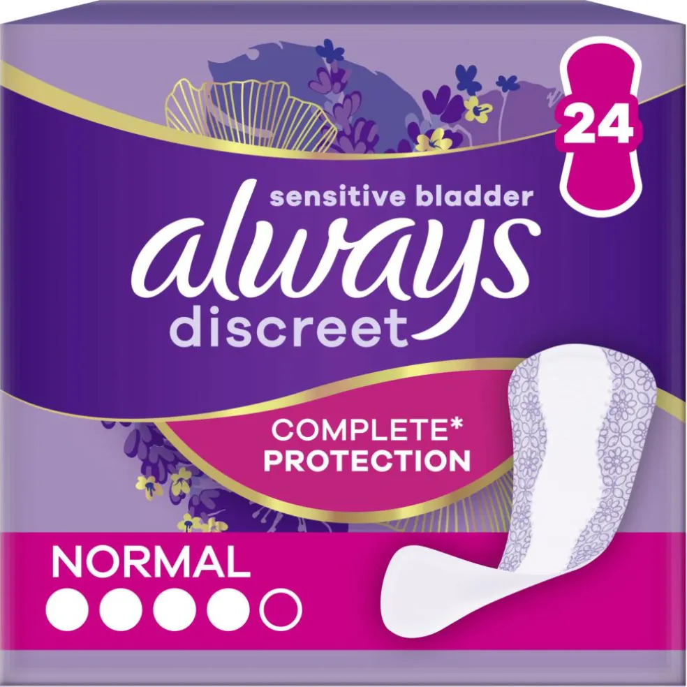 Discreet Normal Inkontinensindlæg til kvinder