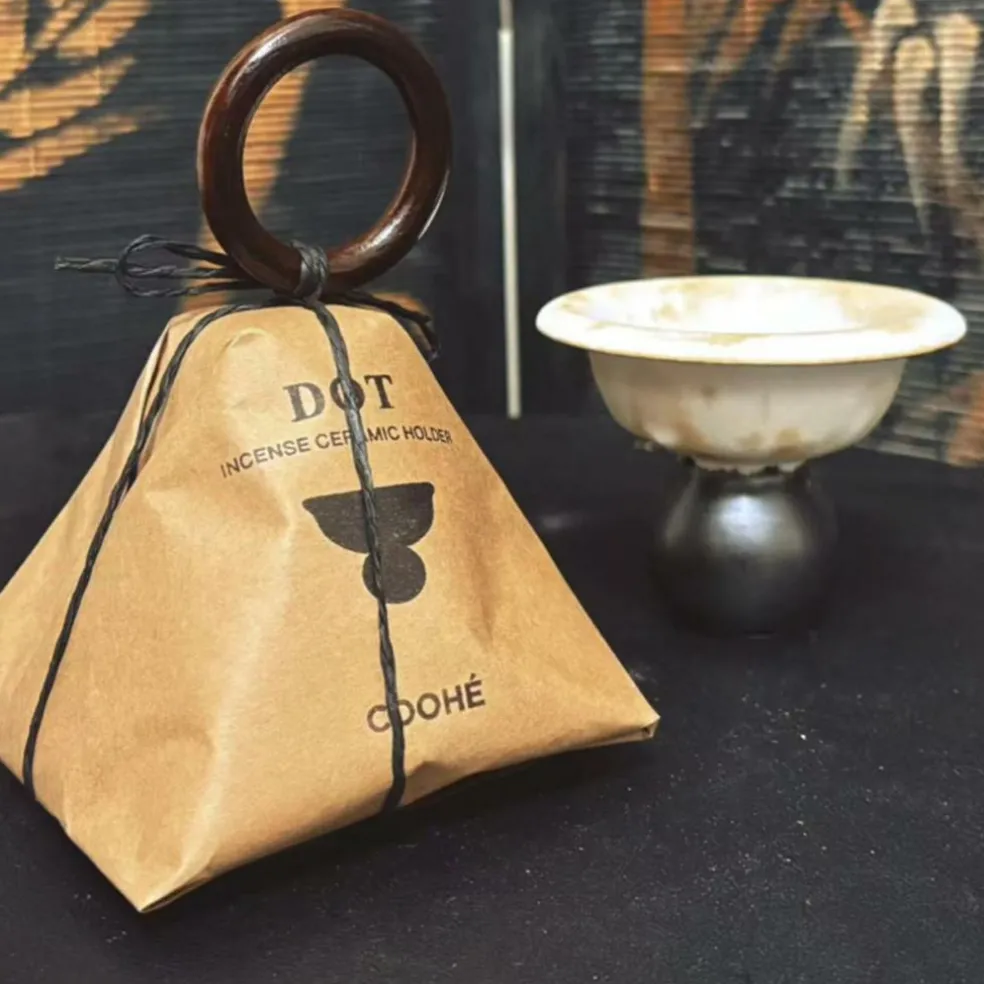 DOT Ceramic Incense Holder