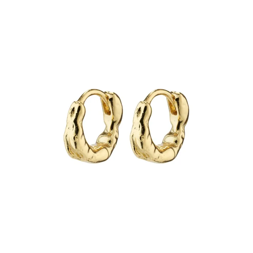 Eddy Genanvendt Organic Shaped Huggie Hoops
