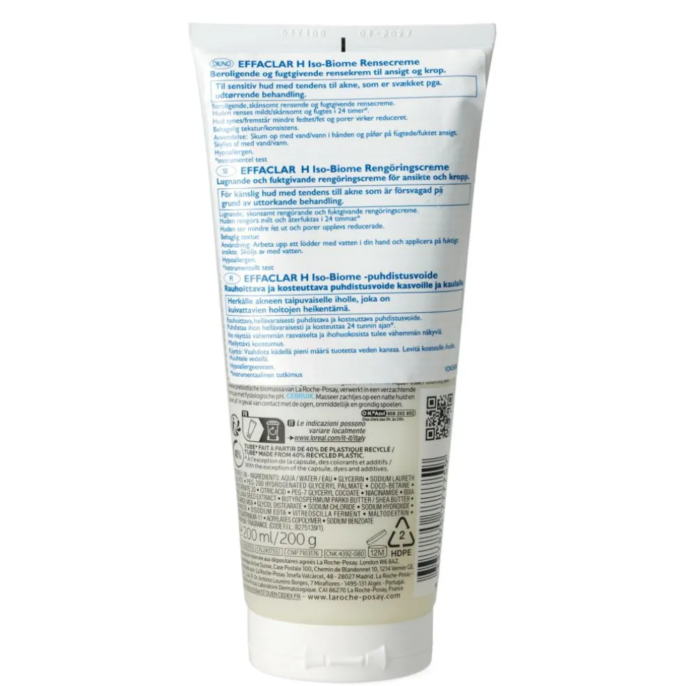 Effaclar H Iso-biome Soothing Cleansing Cream