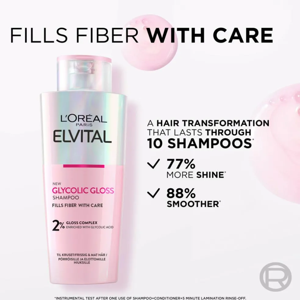 Elvital, Glycolic Gloss, Glansgivende Shampoo