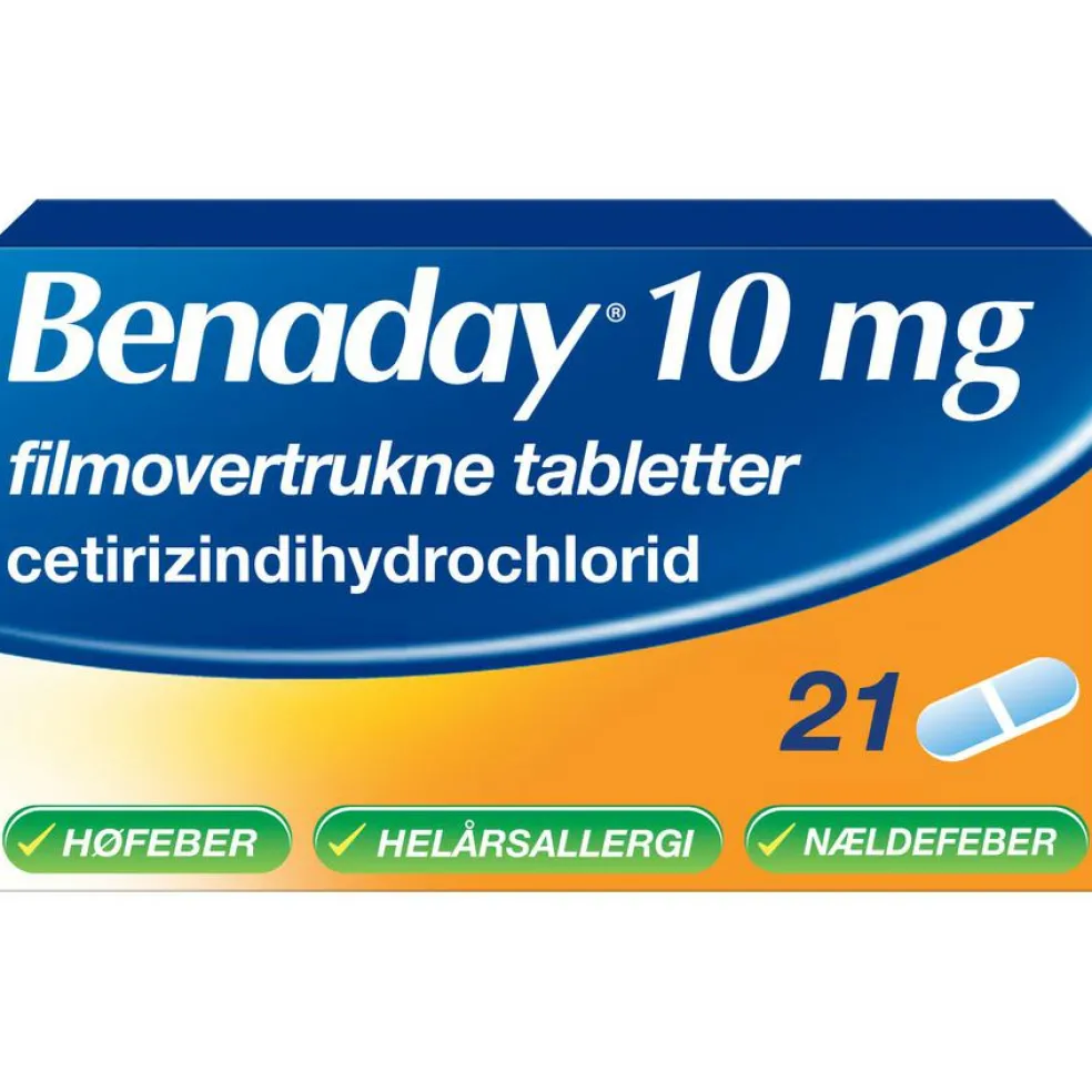 Filmovertrukne tabletter 10 mg
