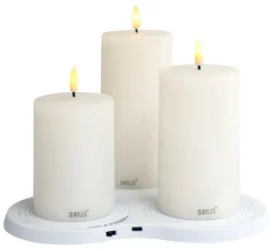 Genopladelige lys & Multicharger ladestation