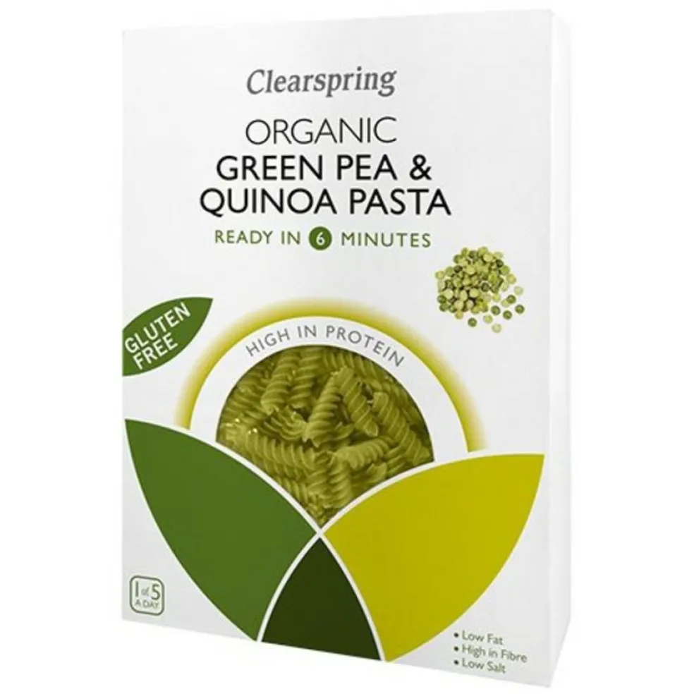 Grønne ærter & quinoa fusilli Ø