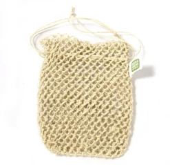 Hampnet med snøre, til fast sæbe, Fairtrade