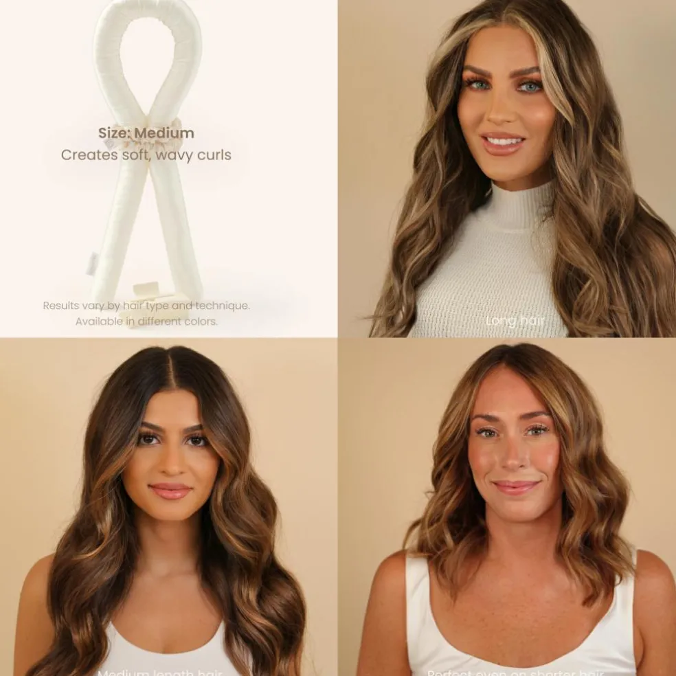 Heatless Curls In Mulberry Silk