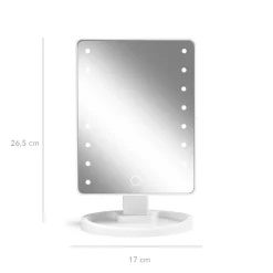 Hollywood Spejl Med LED & Touch