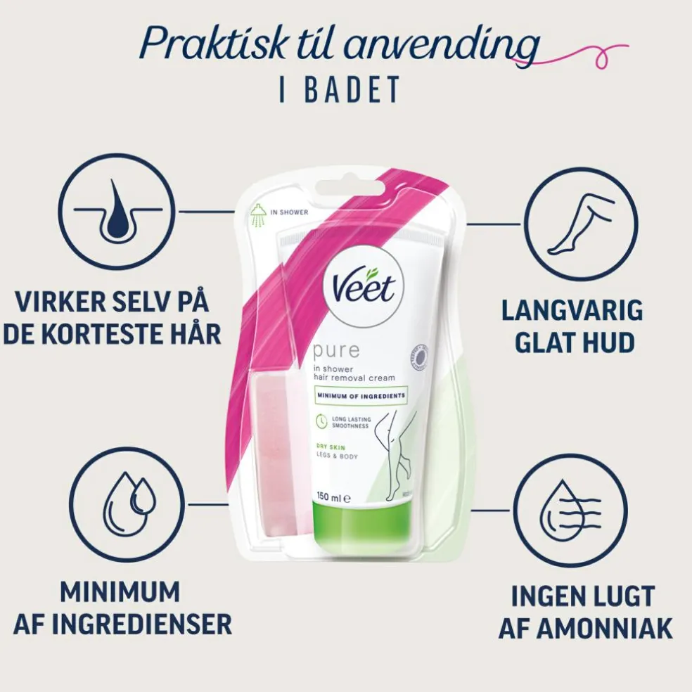 In Shower Hårfjerningscreme Tør Hud