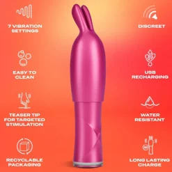 2in1 Vibrator & Teaser Tip