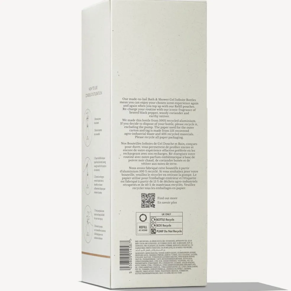 Infinite Bottle Re-Charge Black Pepper Bath & Shower Gel