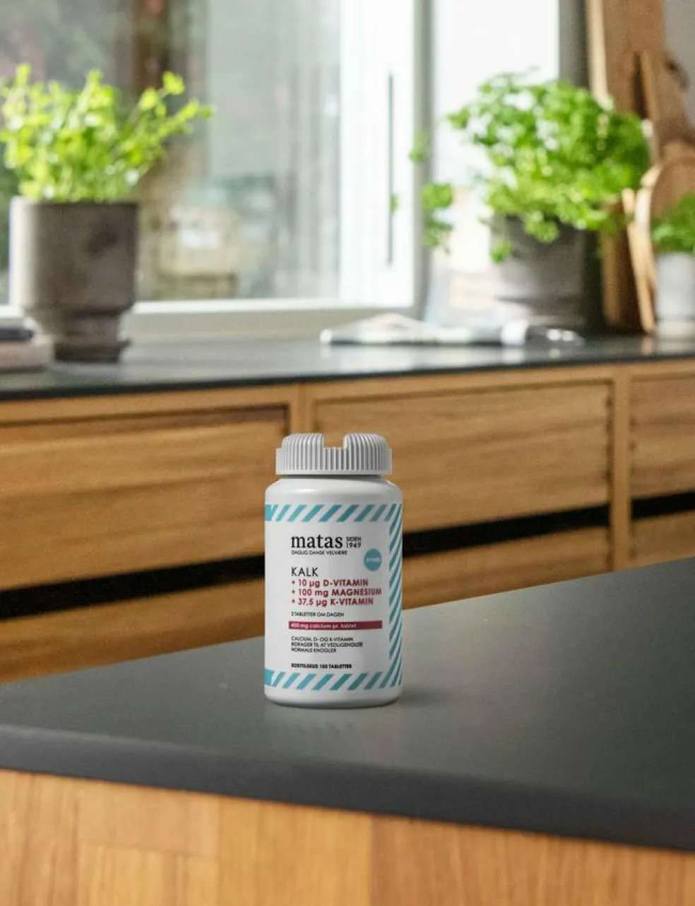 Kalk 400 mg + Magnesium 100 mg + D-vitamin 10 µg + K-vitamin 37,5 µg