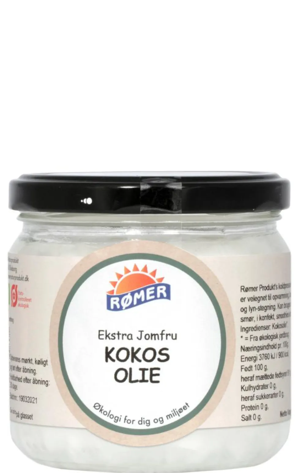 Kokosolie ekstra jomfru koldpresset Ø