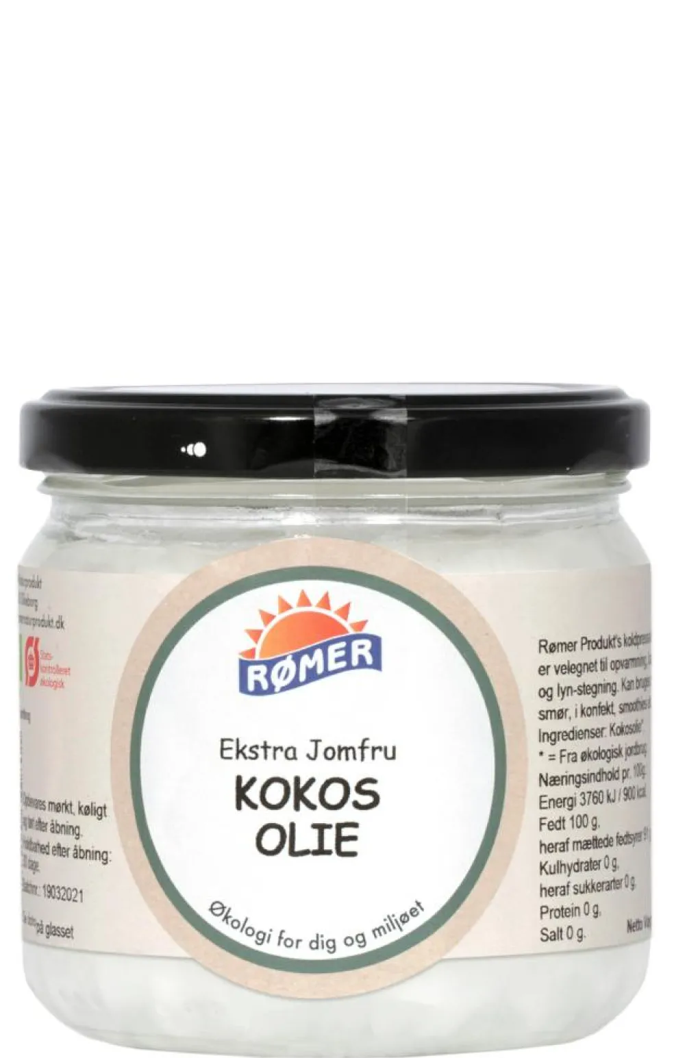 Kokosolie ekstra jomfru koldpresset Ø