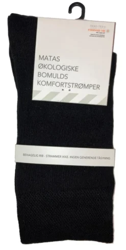 Økologiske Bomulds Komfortstrømpe
