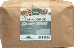 Lakridsrod skåret