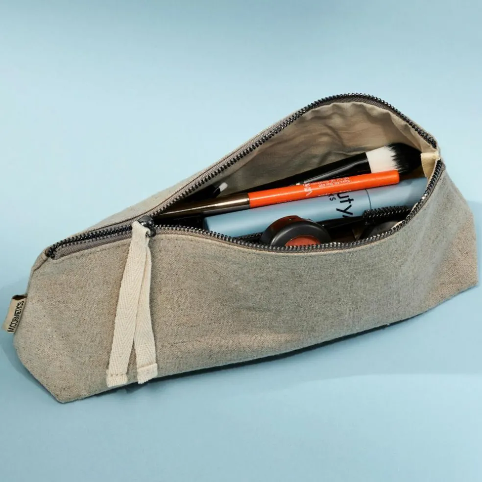 Linen Cosmetic Bag