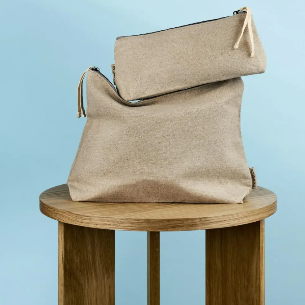 Linen Cosmetic Bag