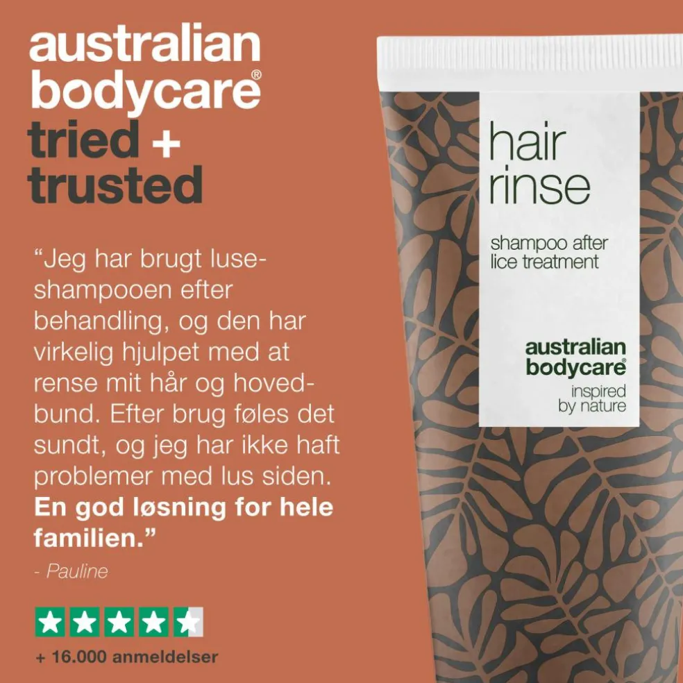 Luseshampoo med Tea Tree Oil efter lusekur