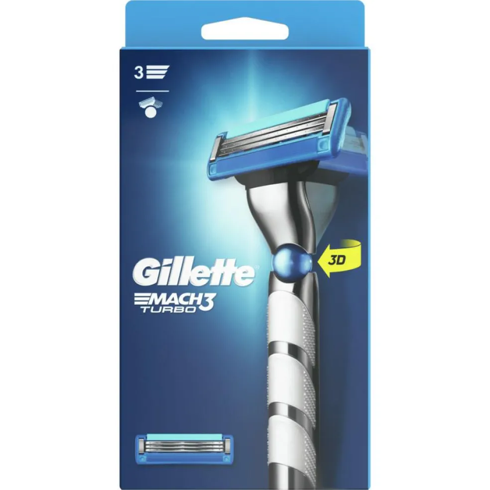 Mach3 Turbo barberskraber + 1 barberblad
