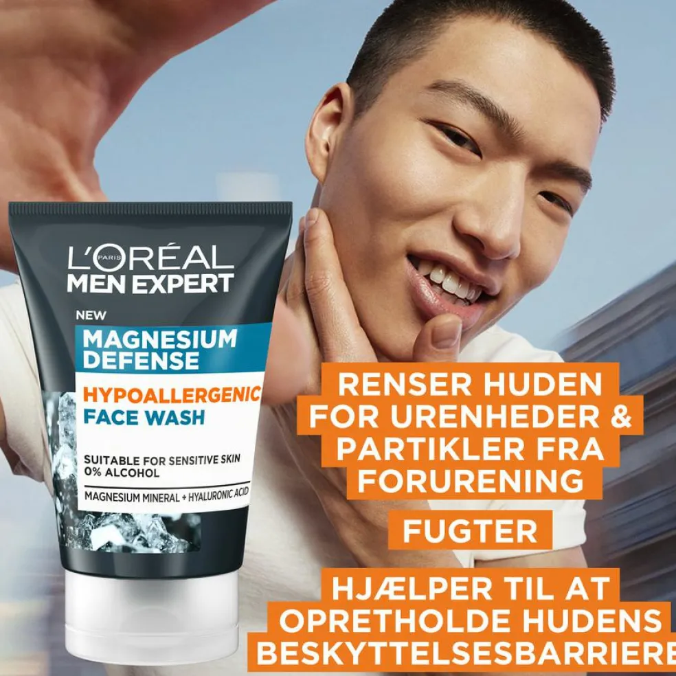 Men Expert Magnesium Defence Hypoallergenic Face Wash