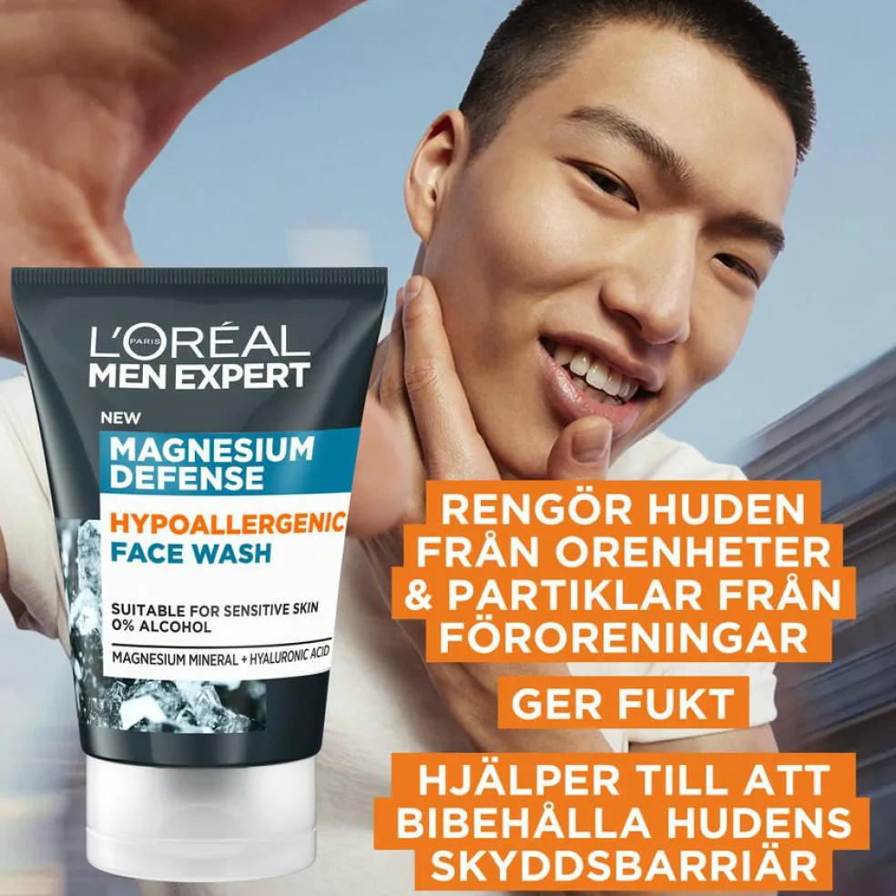 Men Expert Magnesium Defence Hypoallergenic Face Wash