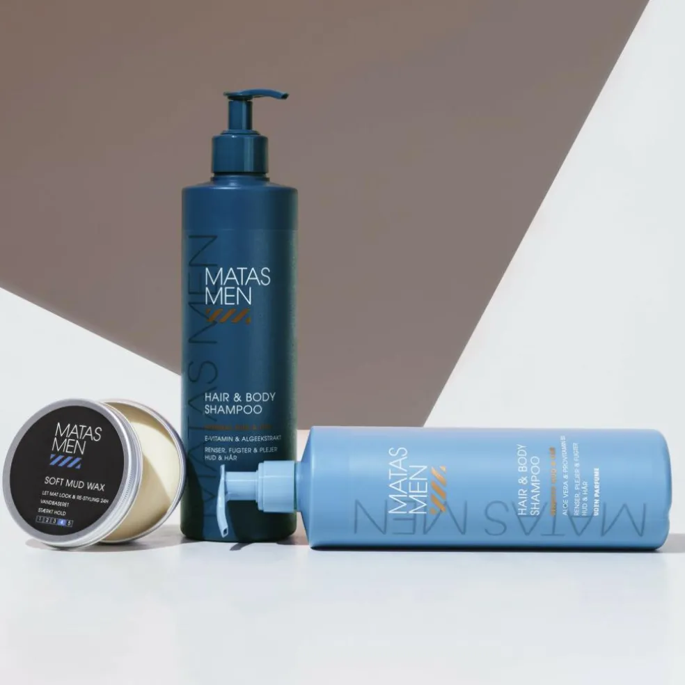 Men Hair & Body Shampoo til Sensitiv Hud Uden Parfume