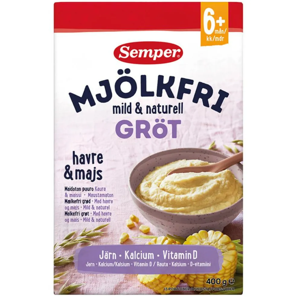 Mælkefri Grød Havre og Majs