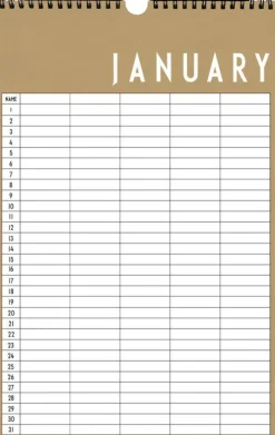 Monthly Planner Papir