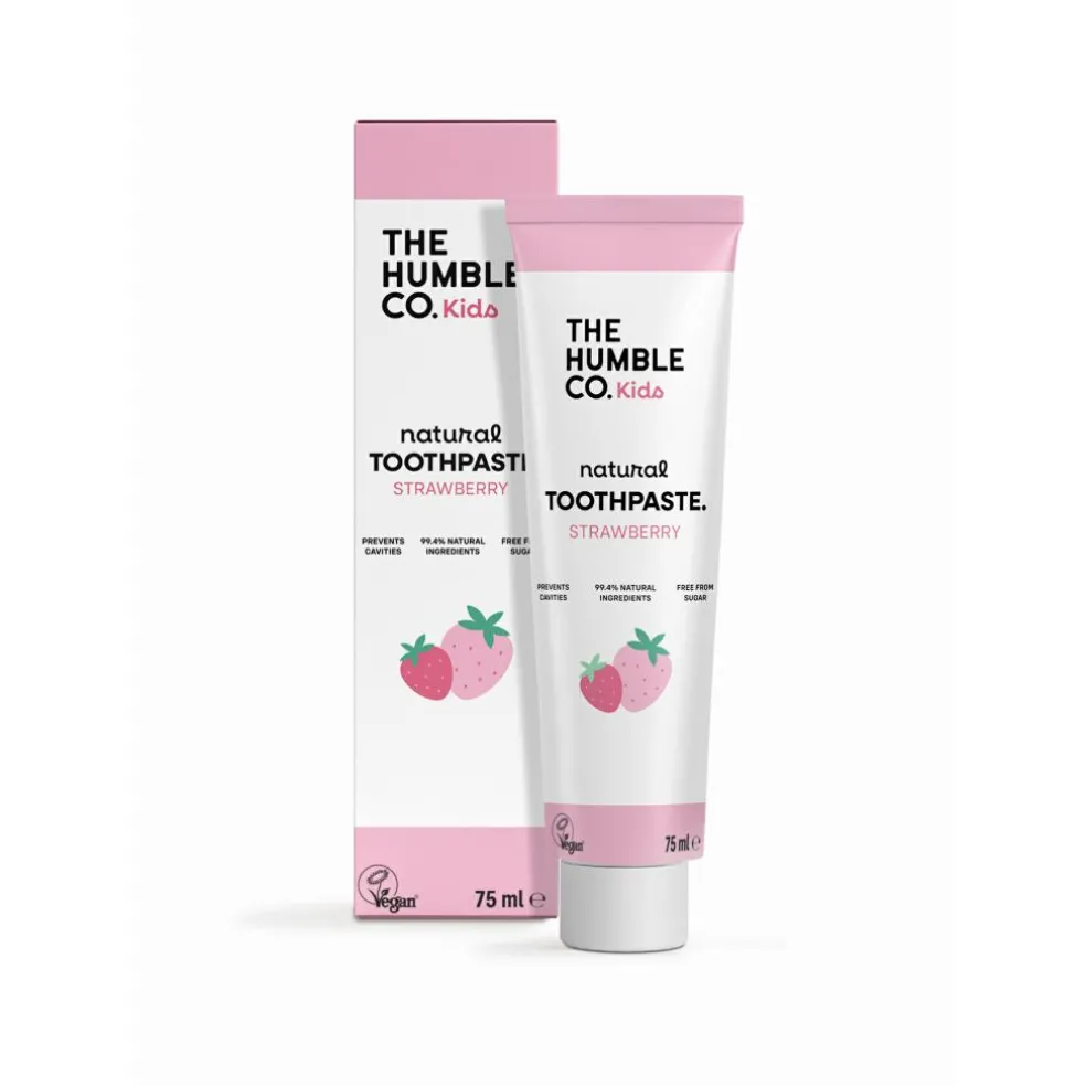 Natural toothpaste, strawberry, kids