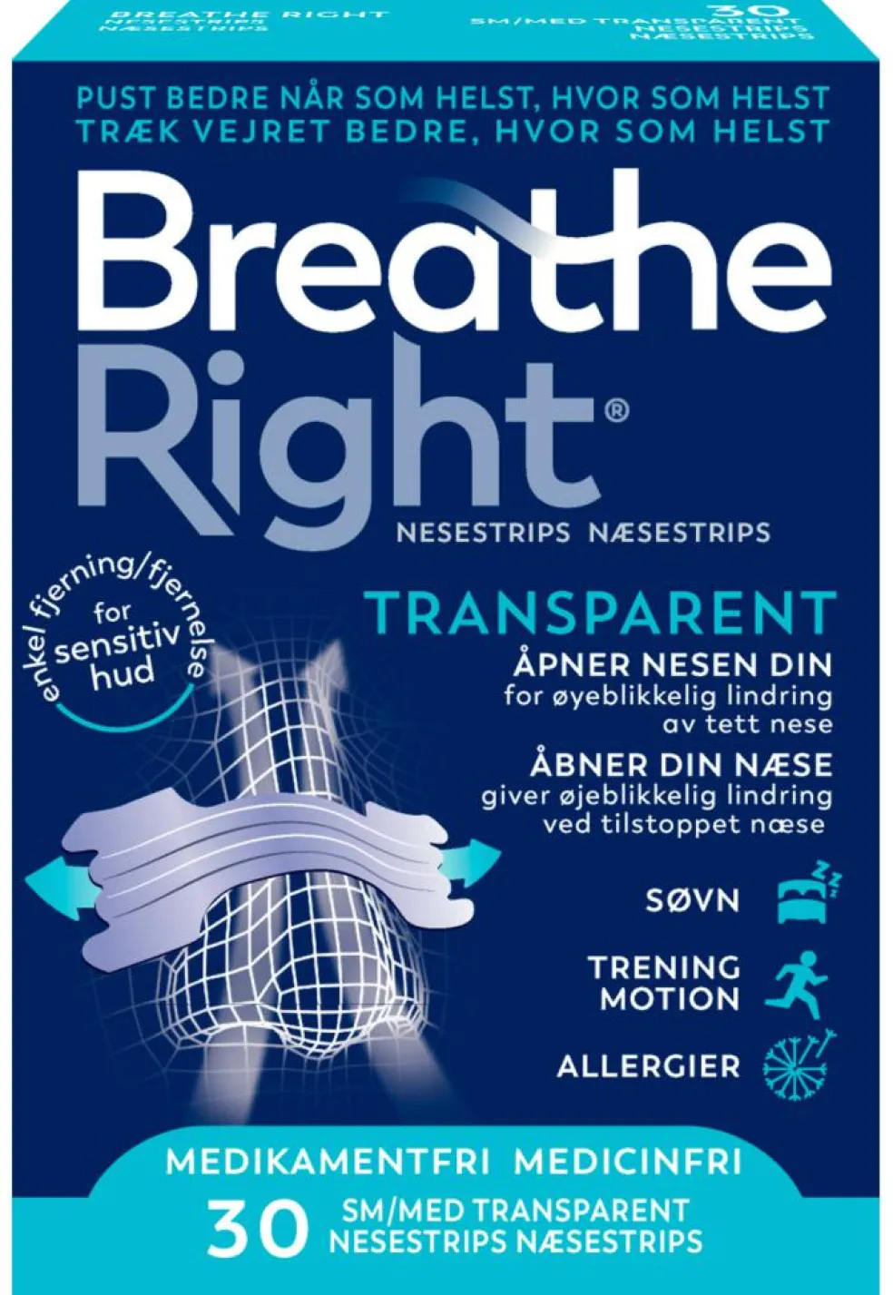 Næsestrips Transparent