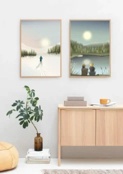 Plakat 'Cross-Country Skiing'