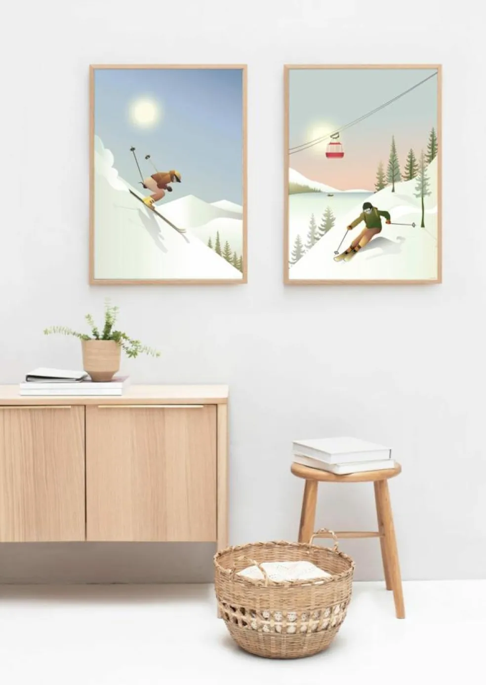 Plakat 'Off-Piste Skiing'
