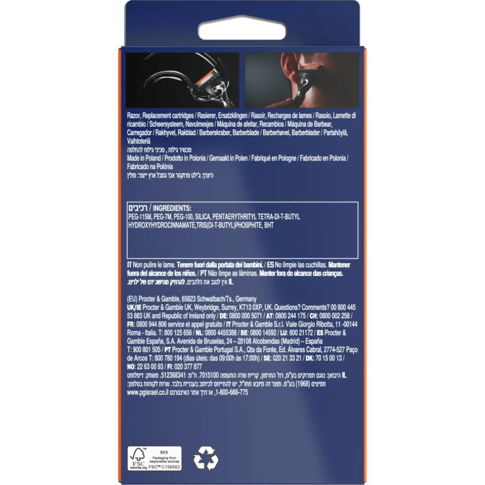 Proglide barberskraber + 3 barberblade