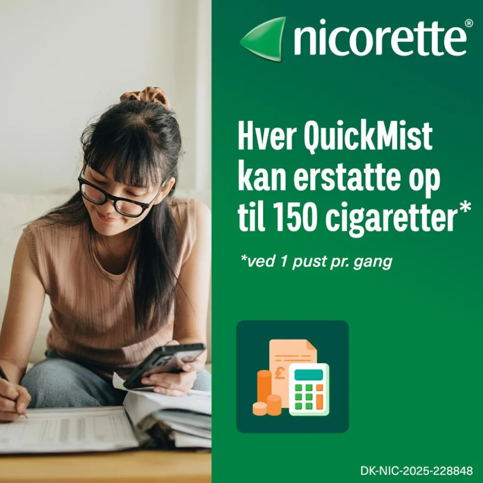 QuickMist 1 mg/spray, mundhulespray, opløsning