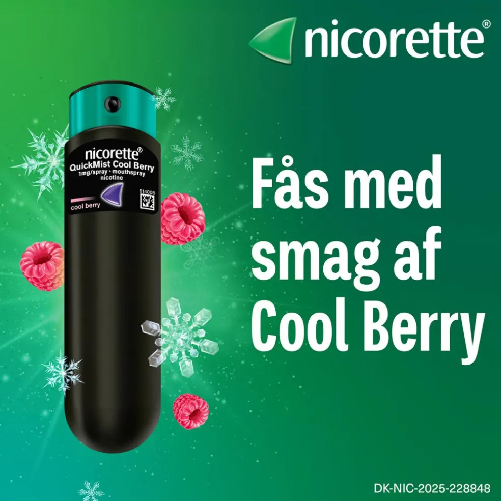 QuickMist Cool Berry 1 mg/spray, mundhulespray, opløsning