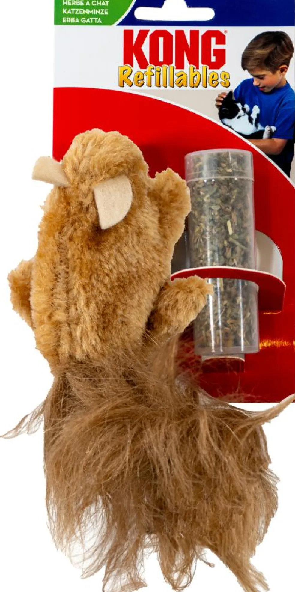 Refillable Catnip Squirrel Kattelegetøj