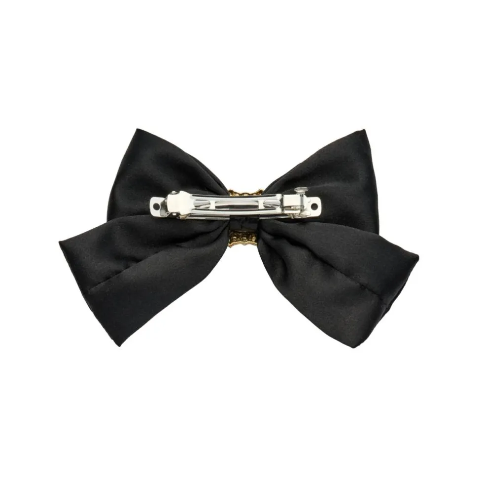 Rhinestone Hair Clip With Bow