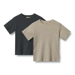Rib T-Shirt Short Sleeve Fabian 2-pak