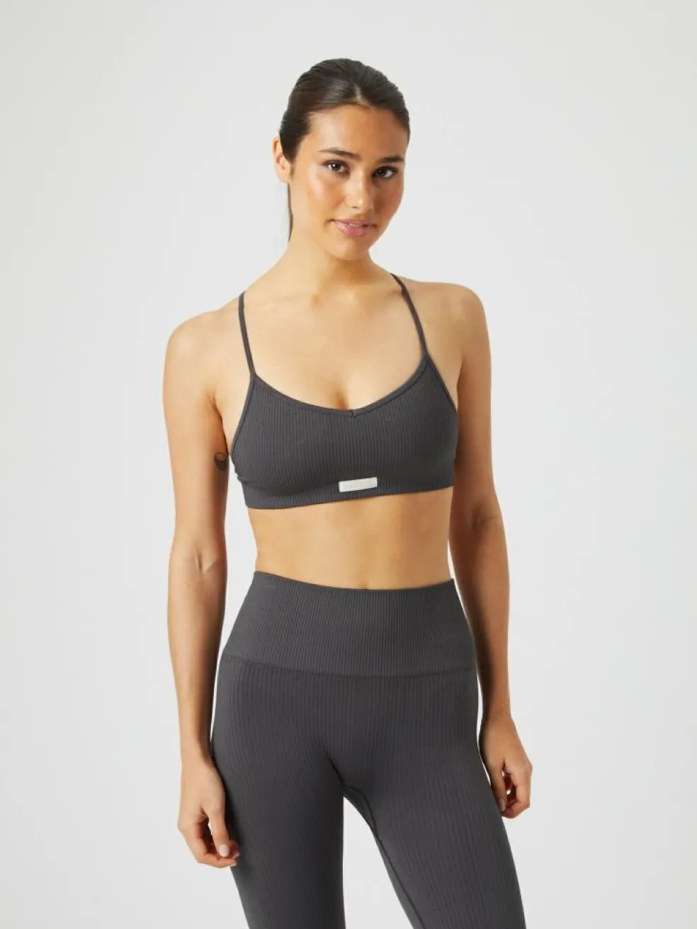 Ribbed Strap Bra
